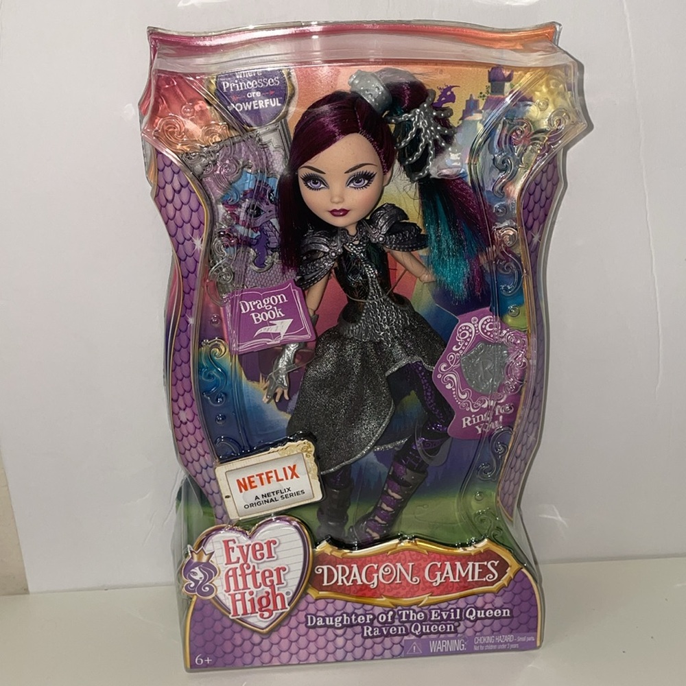 Ever After High Raven Queen Dragon Games Doll- NEW! RARE!!!